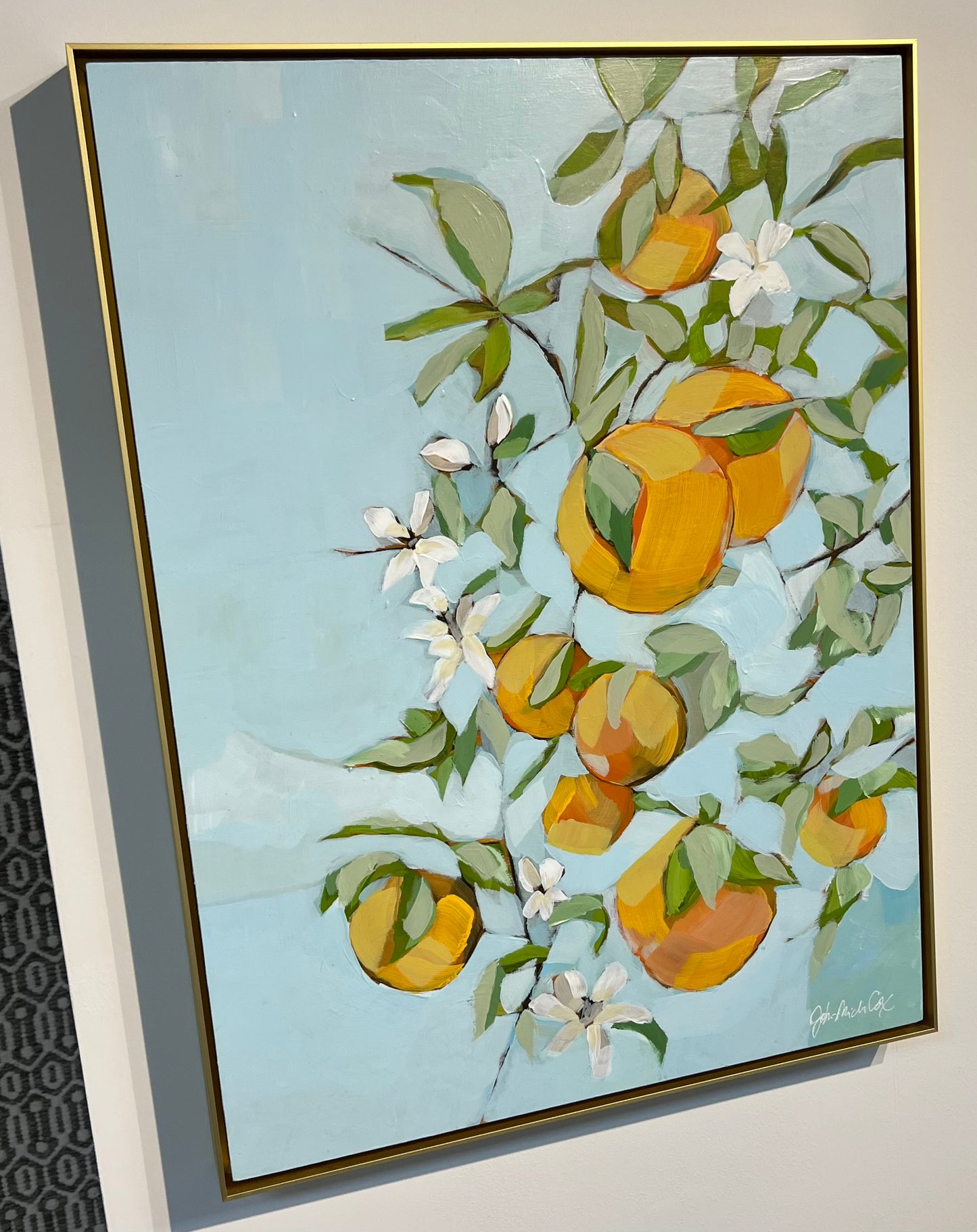 Orange blossom painting