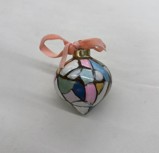 Colorful patterned Christmas ornament