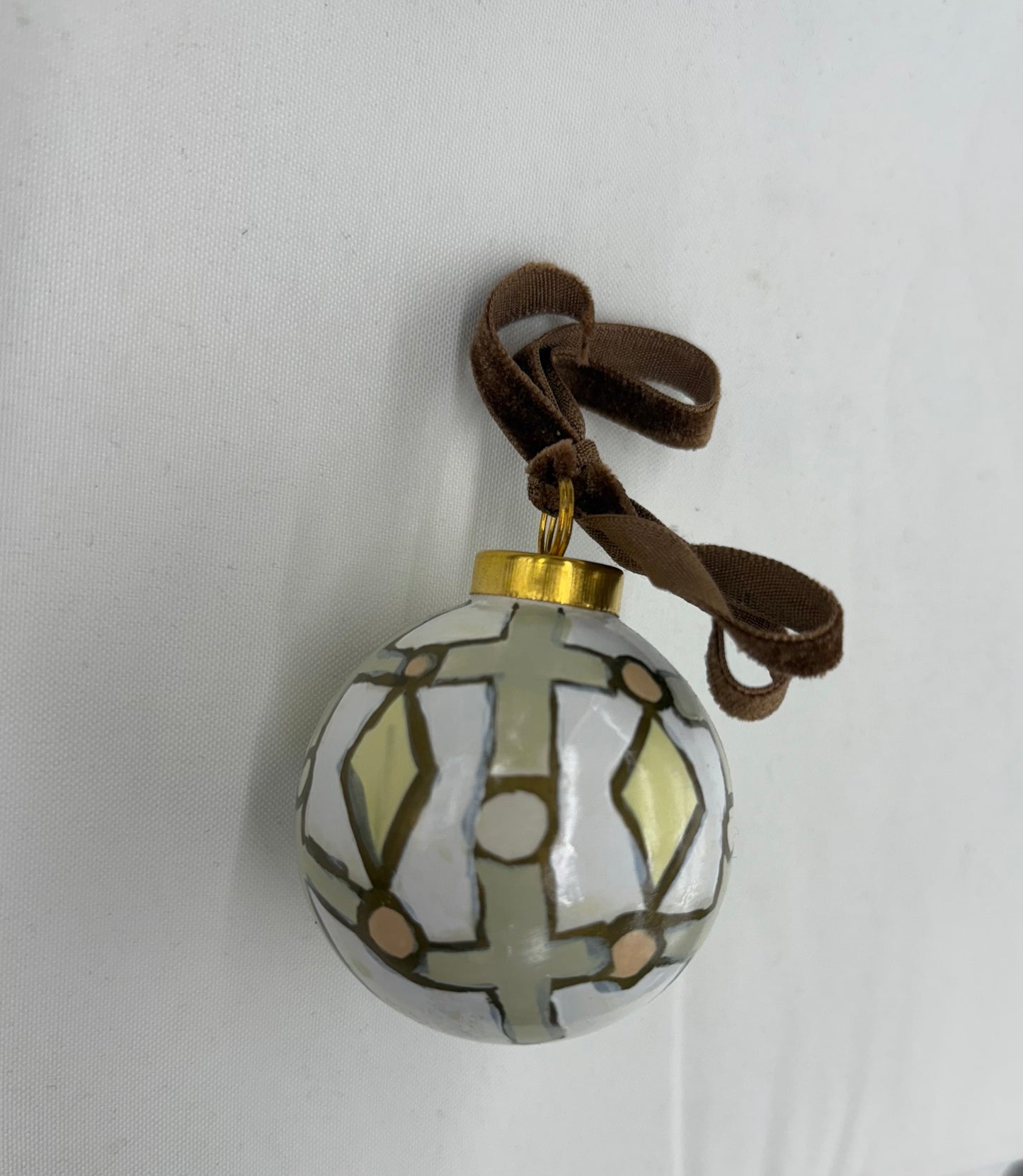 Cross Patterned Christmas Ornament