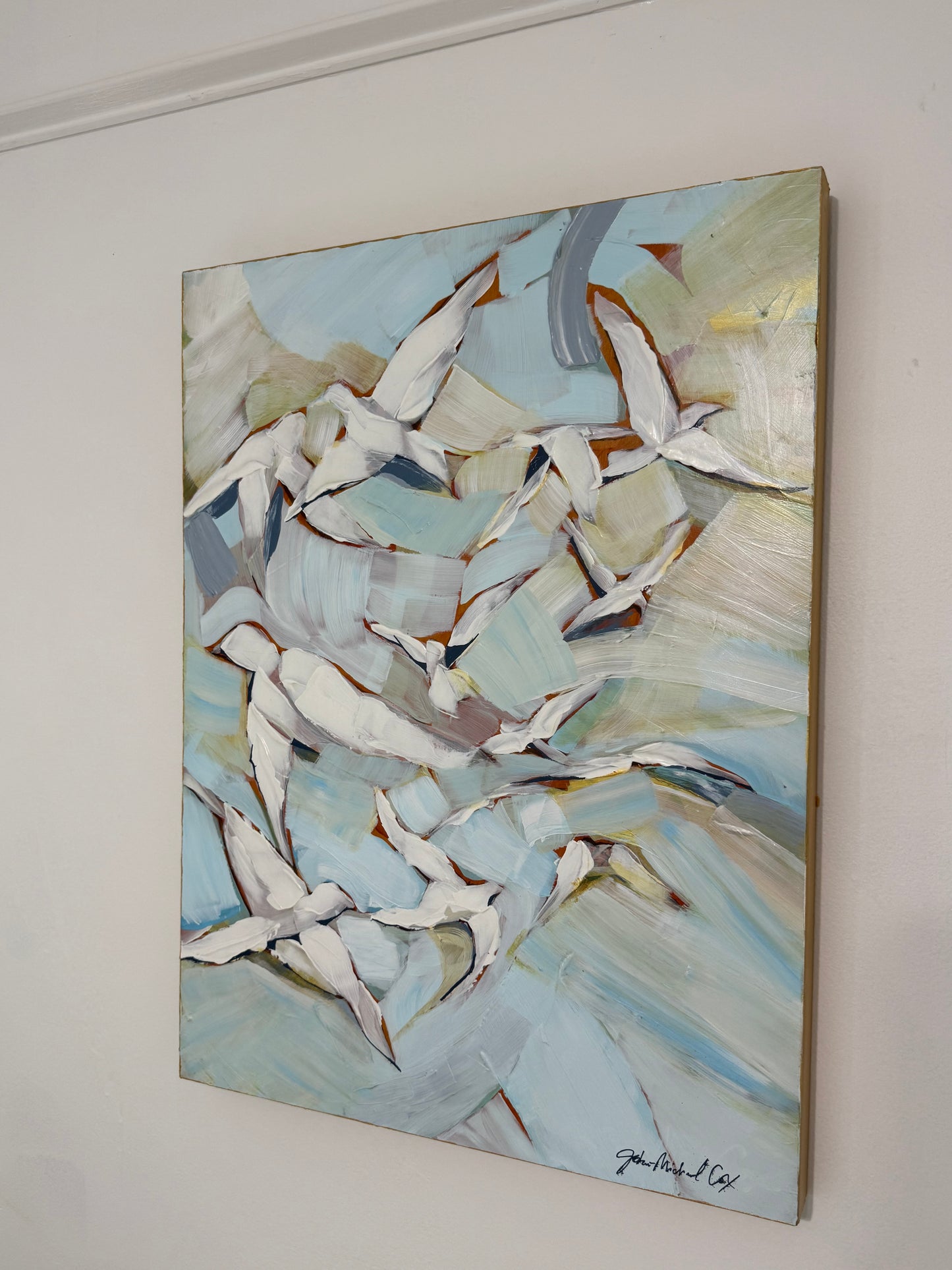 Skyburst of birds