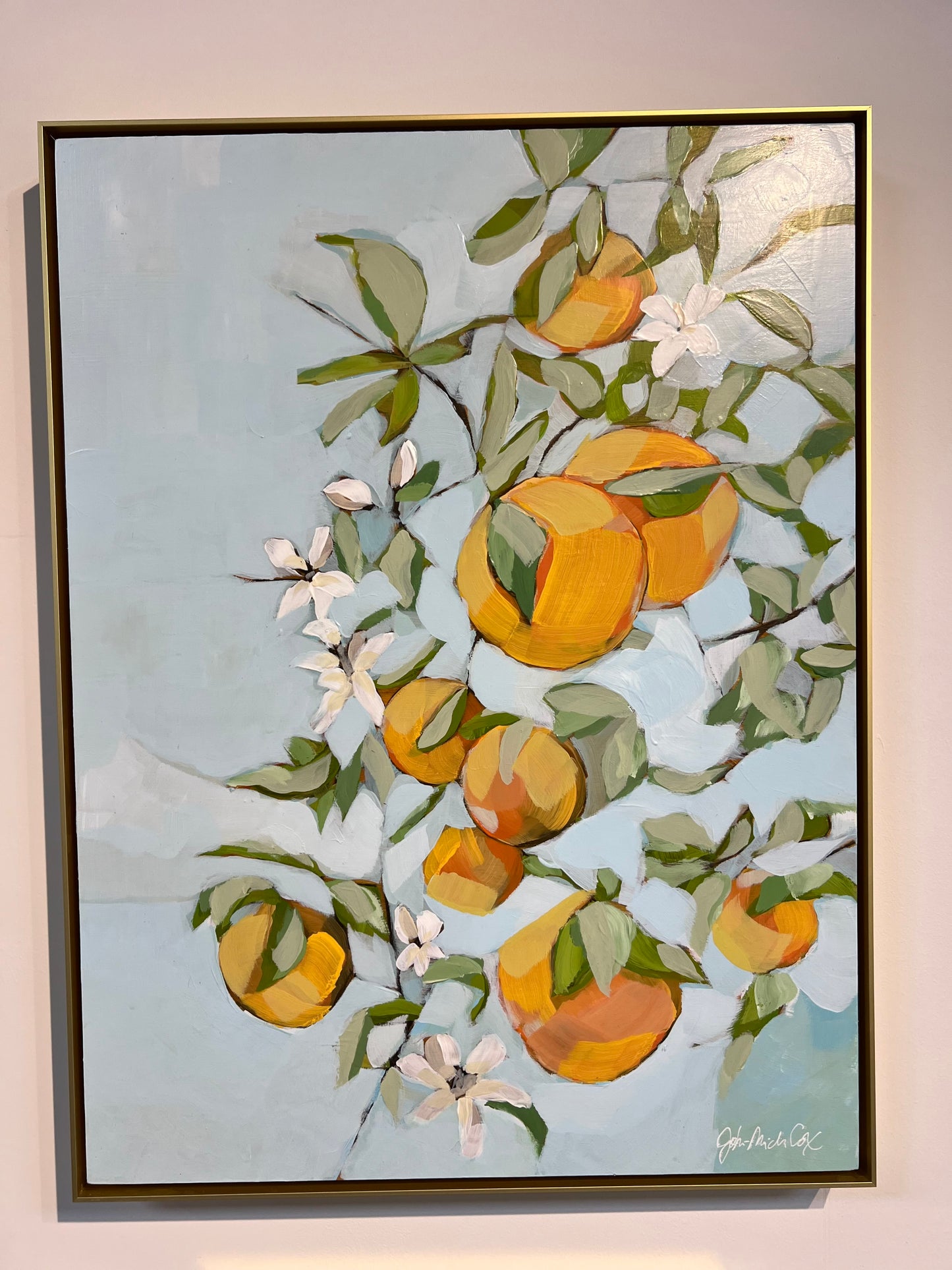 Orange blossom painting